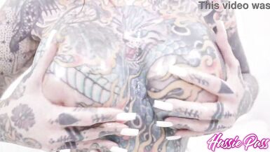 Redhead Beauty Tiger Lilly's pussy stretched to the max by black monster cock