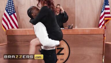 Alexis Fawx demands an anal satisfaction from Damion As The Judge's Judge and gets a sloppy BJ from him - 6 image