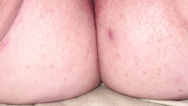 Chubby Sia, the horny MILF in Pink G-String, masturbates her hairy pussy until orgasm