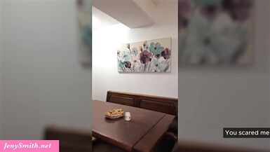 Nergyguy & Jeny Smith teach a student how to make pancakes with their hot MILF body