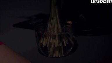 Sexy Susi gets her big tits and tight pussy pounded hard on Valentine's Day by boss ConnyDachs