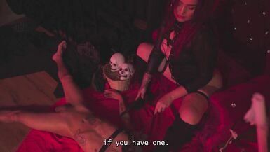 ChristyEvans dominates with a strapon while Danny Mast watches in humiliation