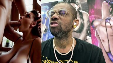 Petite slut Deepthroats a big cock, gets her face covered in cum, and rides a strap-on like a slut