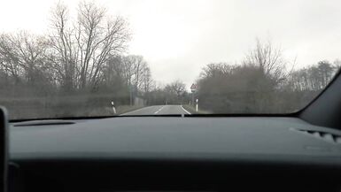 German Big Ass Milf driving outdoor showing off her amazing big butt - 2 image