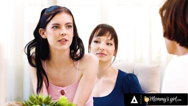 Stepmom Lexi Luna gets raw with stepdaughter Bella Nova - MILF strap-on pounding