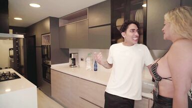 Kata Sanchez invites stepdad & friend to share her big juicy pussy & ass in a wild bisexual threesome!