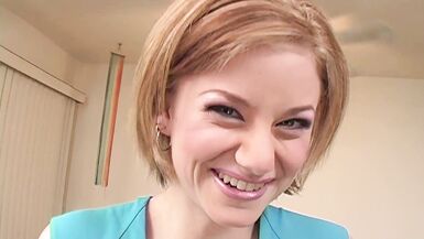 Karl Kinkaid & Alex Devine in fishnets & lingerie give an elegant handjob to a sexy milf