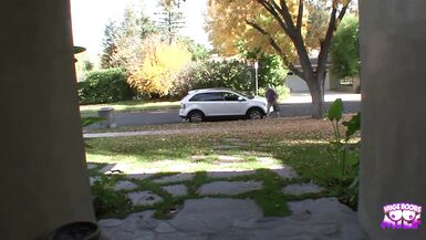 Naughty Pat Myne teaches Haley Sweet how to handle a big hard cock in doggystyle