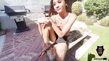 Petite Brunette MILF Reina Heart and Rome Major get their tight cunts filled with BBCs and creampies!