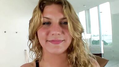 Sexy stepmom Britney Stevens gets her shaved pussy fingered in stockings and lingerie