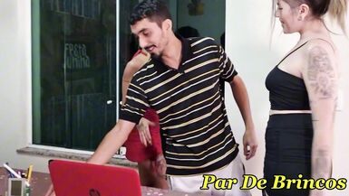 Hotwife Lady Milf shares hubby's huge dick with a hot Latina in a cuckold video