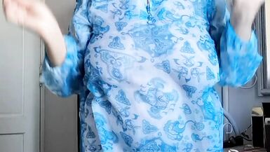 Mature Morning Fantasy gets naughty in lingerie & panties