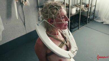 Rebel Rhyder swallows loads & gets rough face fucking & ass pounding in human toilet