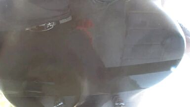 Eva Angelina in fishnet lingerie gets her big tits fucked doggystyle in hot stockings