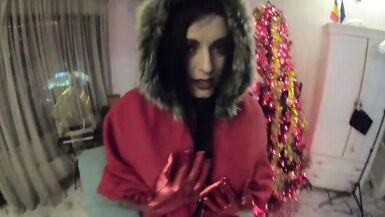 MILF The Bad Guy gives a naughty blowjob to Santa's Horny Slut Santa's Horny Slut MILF