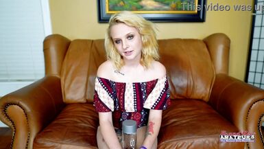 Bonnie Wolf gets her tattooed face fucked hard by Jeff Lacy and swallows a hot load