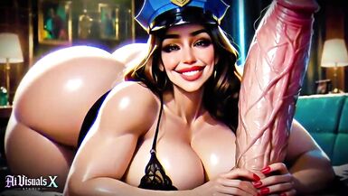 Sieh zu, wie diese geile MILF von Monster-Schwänzen fantasiert, während sie gefickt wird