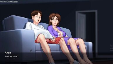 Stepmom Summertime Saga joins her stepson for a steamy 3D masturbation session - Summertime Saga 25 By DarkCookie