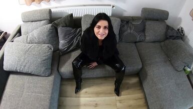 Watch MILF MilfyCalla get her tight ass drilled and covered in cum after deepthroating The Bad Guy's big cock - 2 image