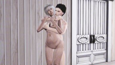 Caught in the shower with a young man, this anime babe gets naughty with her young man - 7 image