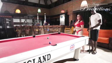 ChristyEvans cheats on her husband with Bones Montana in public pool table sex frenzy
