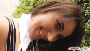 Watch this MILF get her massive tits drilled hard and squirt like a fountain
