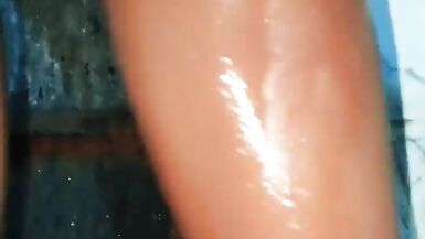 Sexyrita shows off her curvy body and takes BBC in her mouth in steamy bath time - 3 image