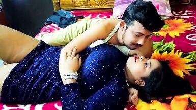 Watch Mampi's Indian wedding anniversary as she deepthroats like a pro & gives a risky handjob