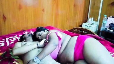 Watch Mampi's Indian wedding anniversary as she deepthroats like a pro & gives a risky handjob