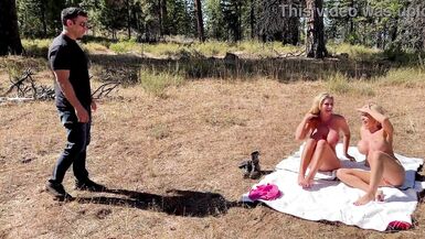 Danielle Renae and Richard Glaze get naughty while hiking and share a big load - 9 image