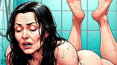 Cheating wife with huge tits gets knocked up by exchange student in shower - 14 image