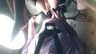 Mate la hotwife POV baiser en coulisses avec Owl Wolfienstern et Vlad Wolfienstern