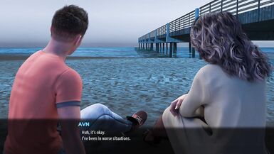 Yuri, the Nudist MILF, gets fingered on the beach in Breeze of Passion 08!