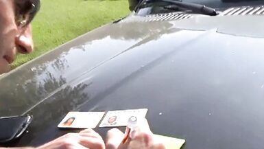 Slave Jeremy nails busty Tanned MILF Demi Delia for a steamy orgasm and cum facial