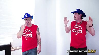 Watch Jason Maverick & Baby Gold take on Jon Perignon's 2 cocks in a wild ass-to-mouth action