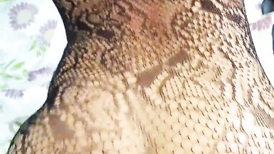 Tina, the fishnet-clad MILF, gets cummed & pounded again and again