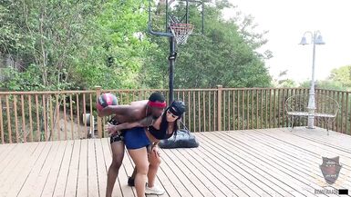 Monica Santhiago & Rome Major get down and dirty in court with deep throat & pussy pounding!