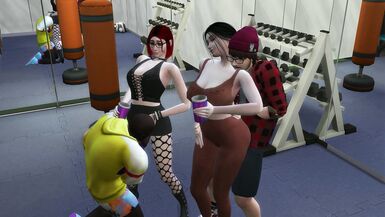 Hot MILF and a busty redhead get naughty in a wild group sex frenzy - 4 image