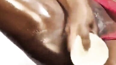 Masckedclub1 & Sexyrita's First Time: Compilation of Sexyrita's Big Body and Squirting with a Toy - 10 image
