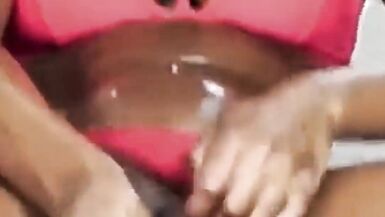 Masckedclub1 & Sexyrita's First Time: Compilation of Sexyrita's Big Body and Squirting with a Toy - 13 image