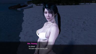 Sunville 2, Part 62: MILFs with natural tits and underwater bodies take on big dicks and blowjobs in a wild 3D beach sex