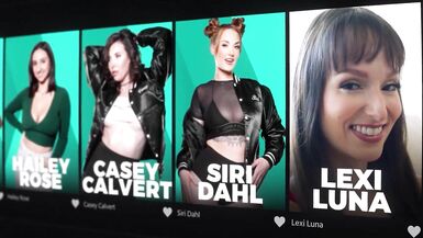 Watch Petite Brunette Stepbae Haley Reed Get Caught & Fingered by Horny MILF Ophelia Kaan - 1 image