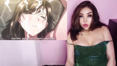 Stepmom with huge natural tits gets a stranger's hard cock in the bathroom - Natsuzuma 2