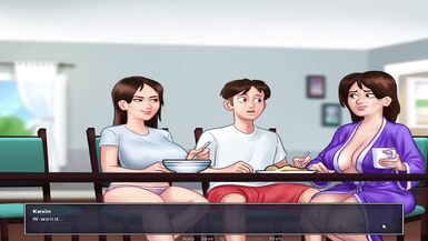 Zwei busige MILFs mit dicken Titten and wilde Hausfantasien - Hardcore Dreier-Game!