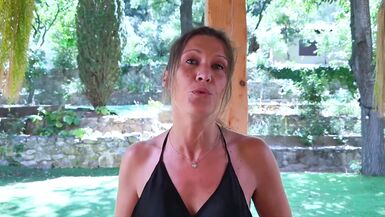 Watch skinny blonde MILF Ashley Morena and pretty face blonde Milena in a steamy threesome