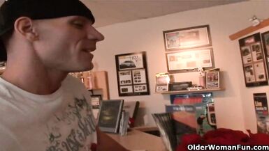 Bobbi Eden gets pounded hard and takes a load on her face