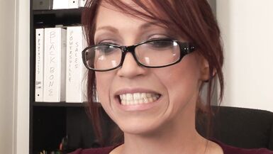 Blonde MILF Nikki Hunter gets her hairless cunt stuffed with hard cock in reverse cowgirl & doggystyle action