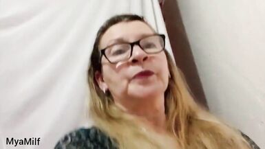 Mya Milf, the naughty neighbor, begs for coffee and gets fucked by her neighbor