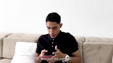 Stepson takes a big load in his ass after hot Colombian MILF Kylei Ellish fucks him hard from behind - 2 image