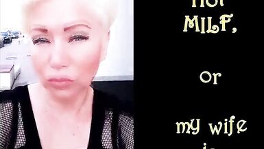 Regarde AimeeParadise, belle-mère mature sexy en bas noirs, gémissements pendant quon lui défonce tous les trous par un grosse bite noir